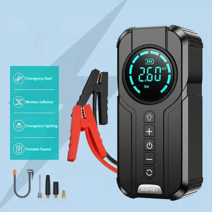 Tijarat™ Jump Starter With Air Pump هيكساليفينغ™ جهاز تشغيل البطارية مع منفاخ هواء